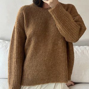 Jenni Kayne Ivory Alpaca Boyfriend Sweater
